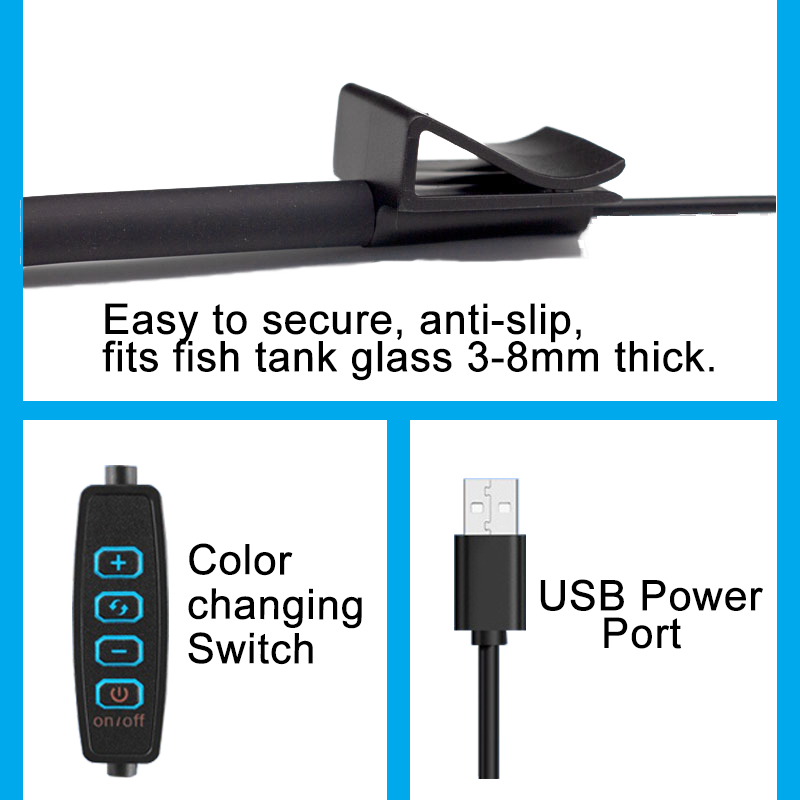 USB Aquarium LED Lamp Fish Tan - огляд і ціна Led Planted Tank Light