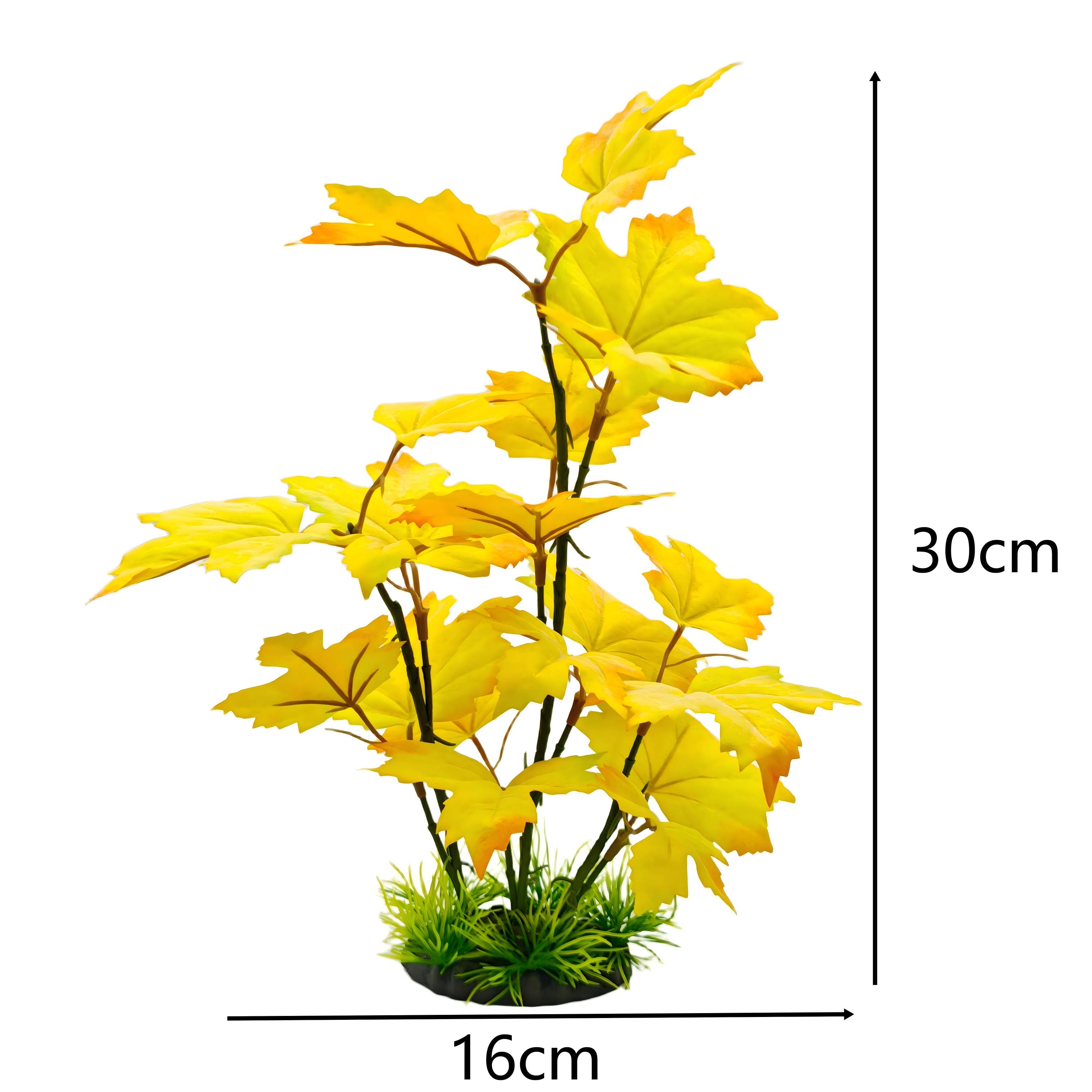 Artificial Leaves 30cm Aquariu - огляд і ціна Planted Aquarium Yellow Water