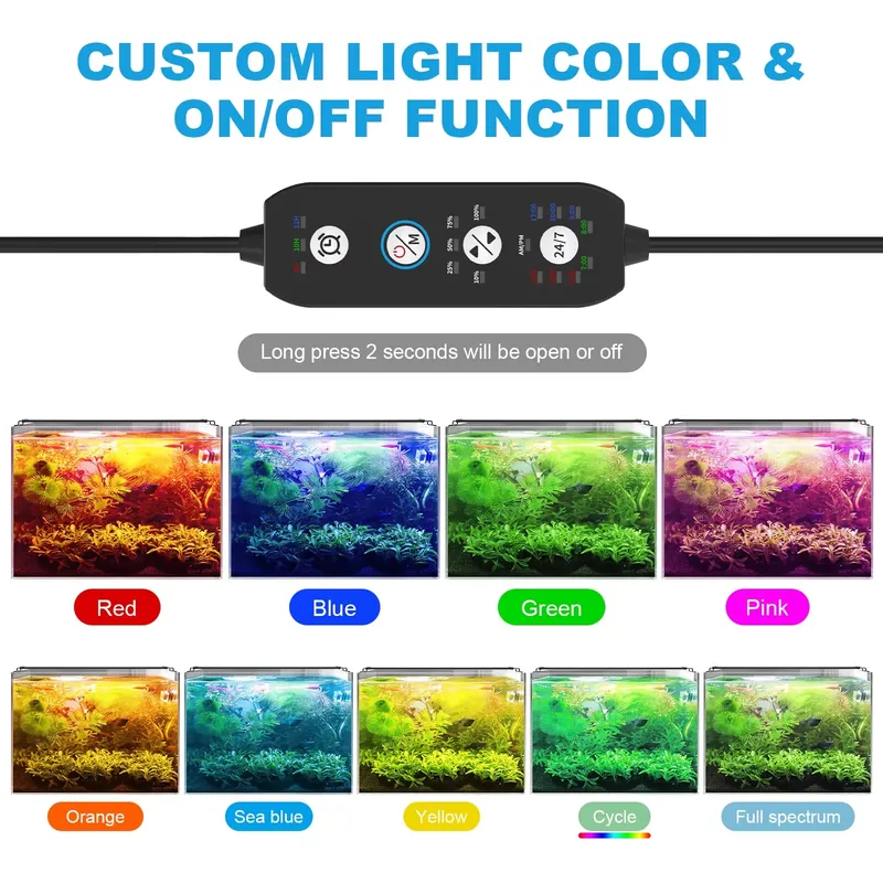 LED Aquarium Light for Fish Ta - огляд і ціна Planted Aquarium Hours