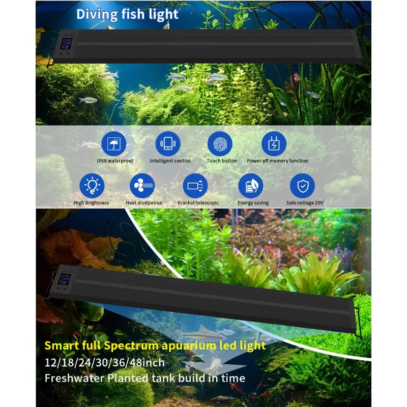 75cm 30inch Plant Light Fish T - огляд і ціна Planted Aquarium Hours
