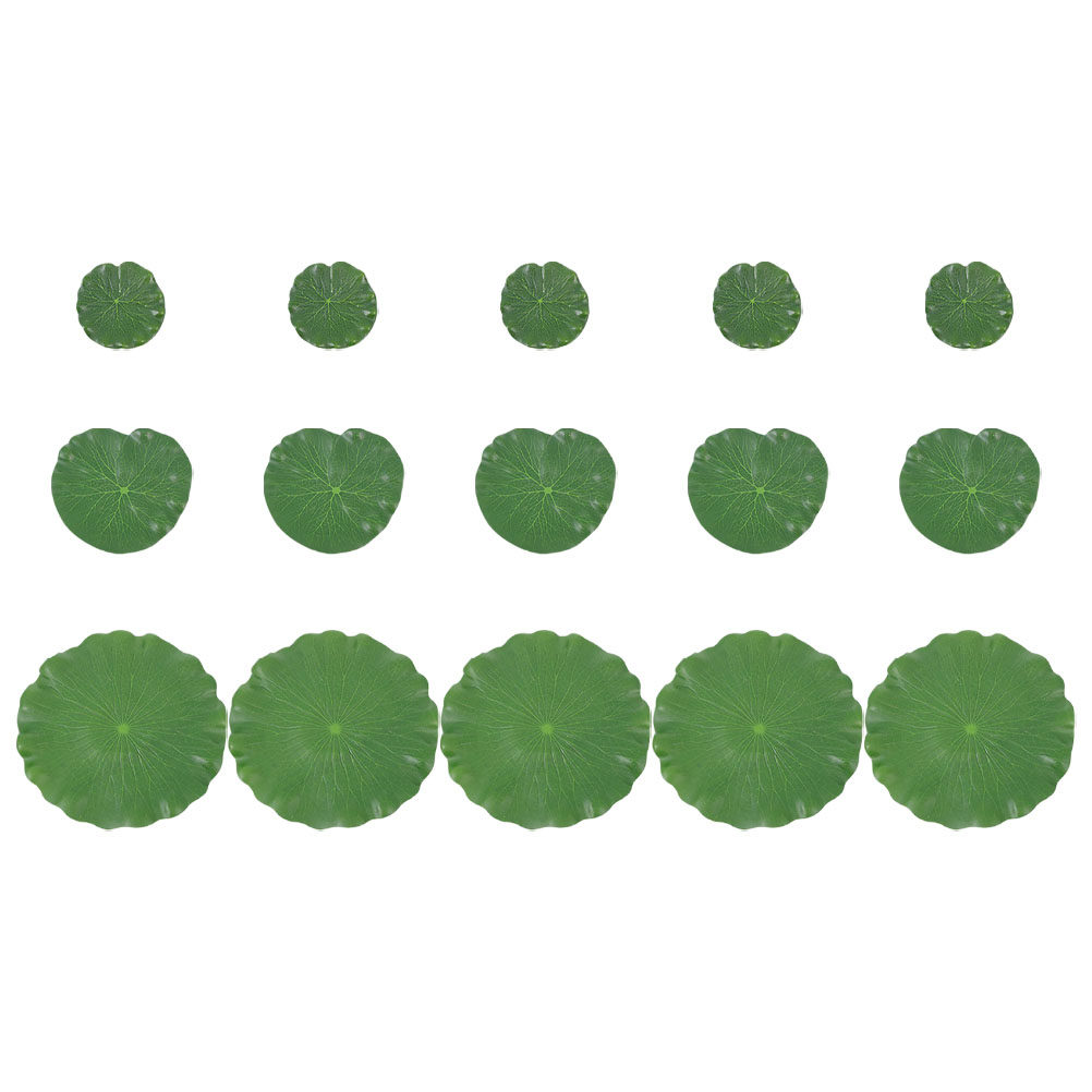 15Pcs Artificial Lily Pads Rea - огляд і ціна Aquarium Planting