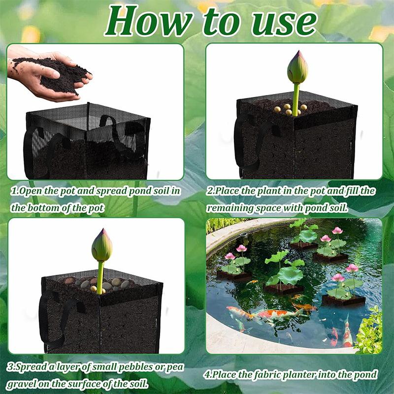 4 Pcs Black Mesh Pond Planting - огляд і ціна Aquarium Planting