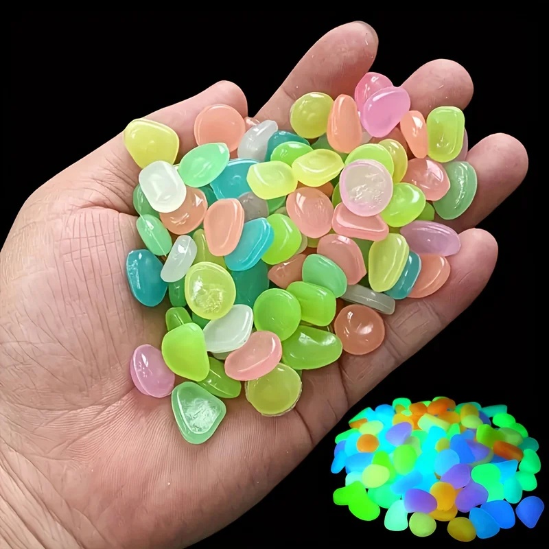 50-200pcs Glow in The Dark Peb - огляд і ціна Aquarium Planting