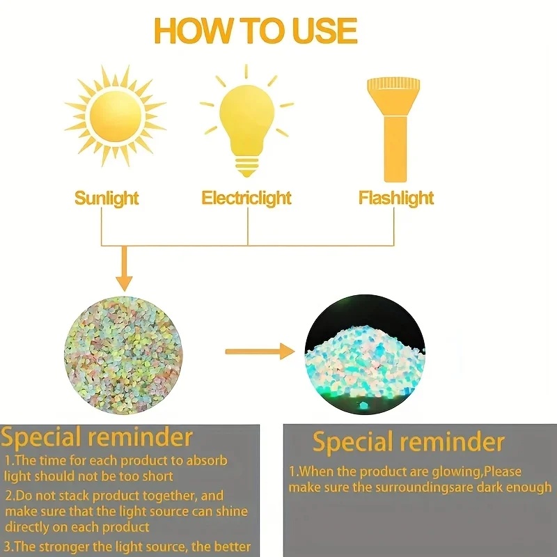 50-200pcs Glow in The Dark Peb - огляд і ціна Aquarium Planting