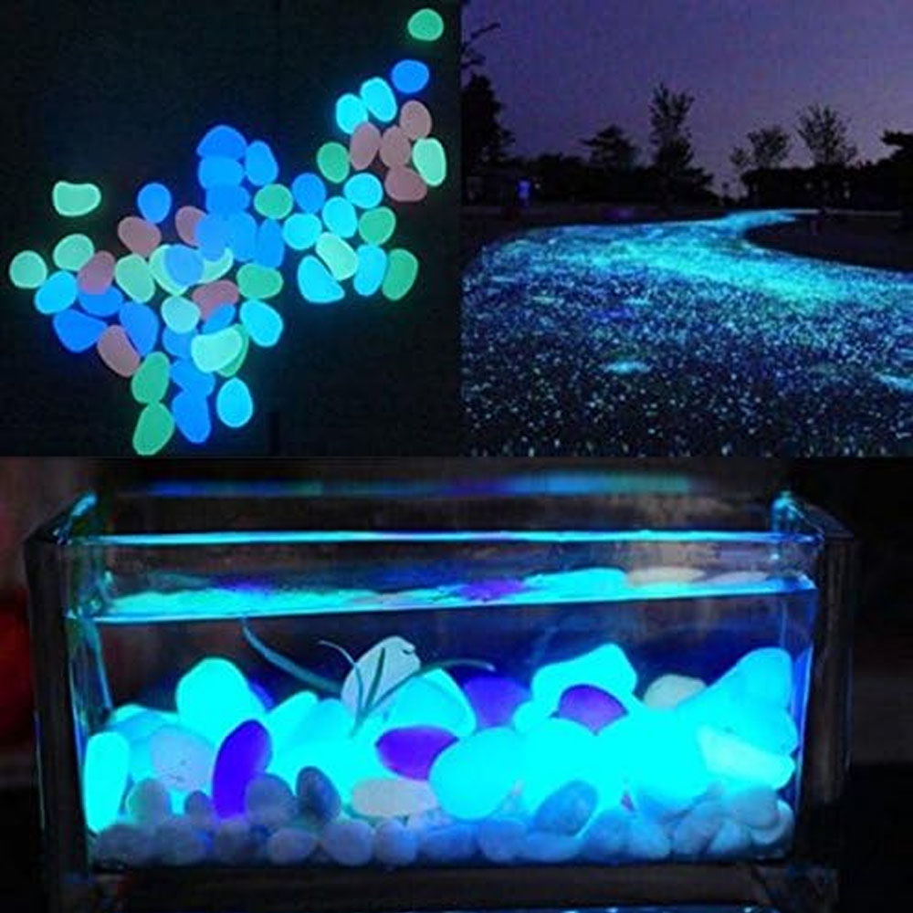 Fish Tank Rocks Glow Blue Pebb - огляд і ціна Aquarium Plant Nursery