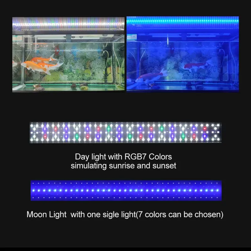 RGB LED Aquarium Light 12-48 I - огляд і ціна Planted Aquarium Hours