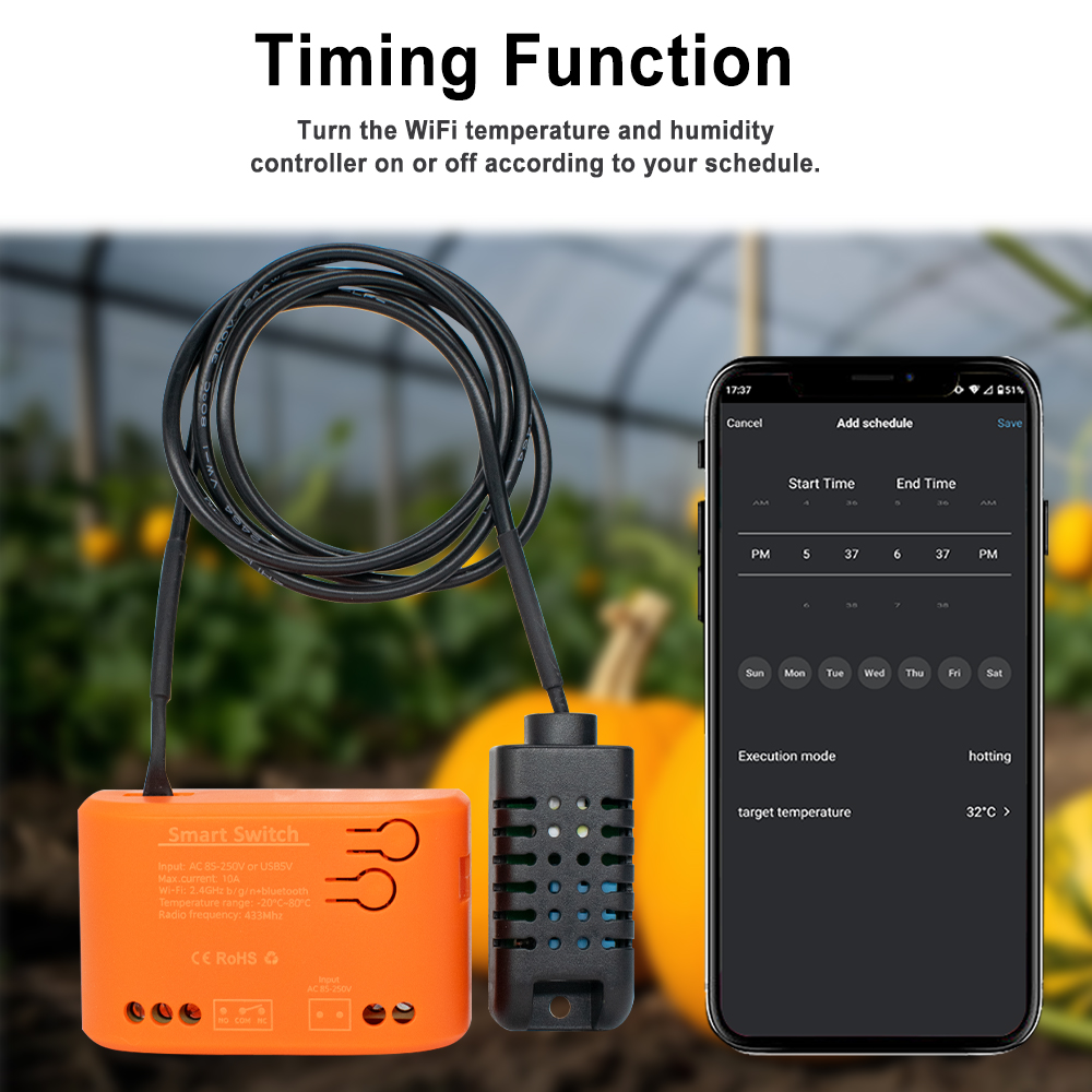 Tuya WiFi Temperature Humidity - огляд і ціна Aquarium Planting