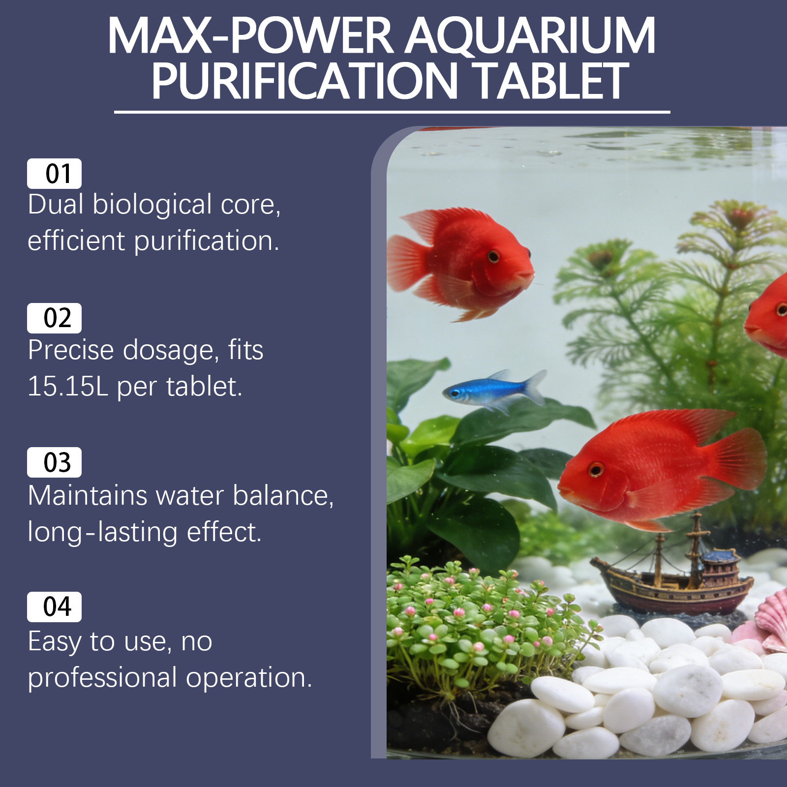 Algae Remover Tablets for Aqua - огляд і ціна Planted Aquarium Cloudy Water