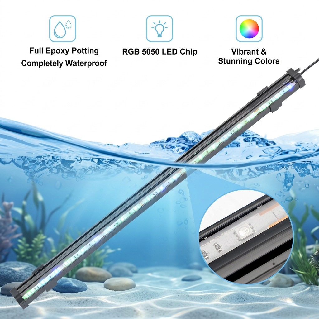 USB LED Aquarium Air Bubble Li - огляд і ціна Aquarium Plant Grow Light