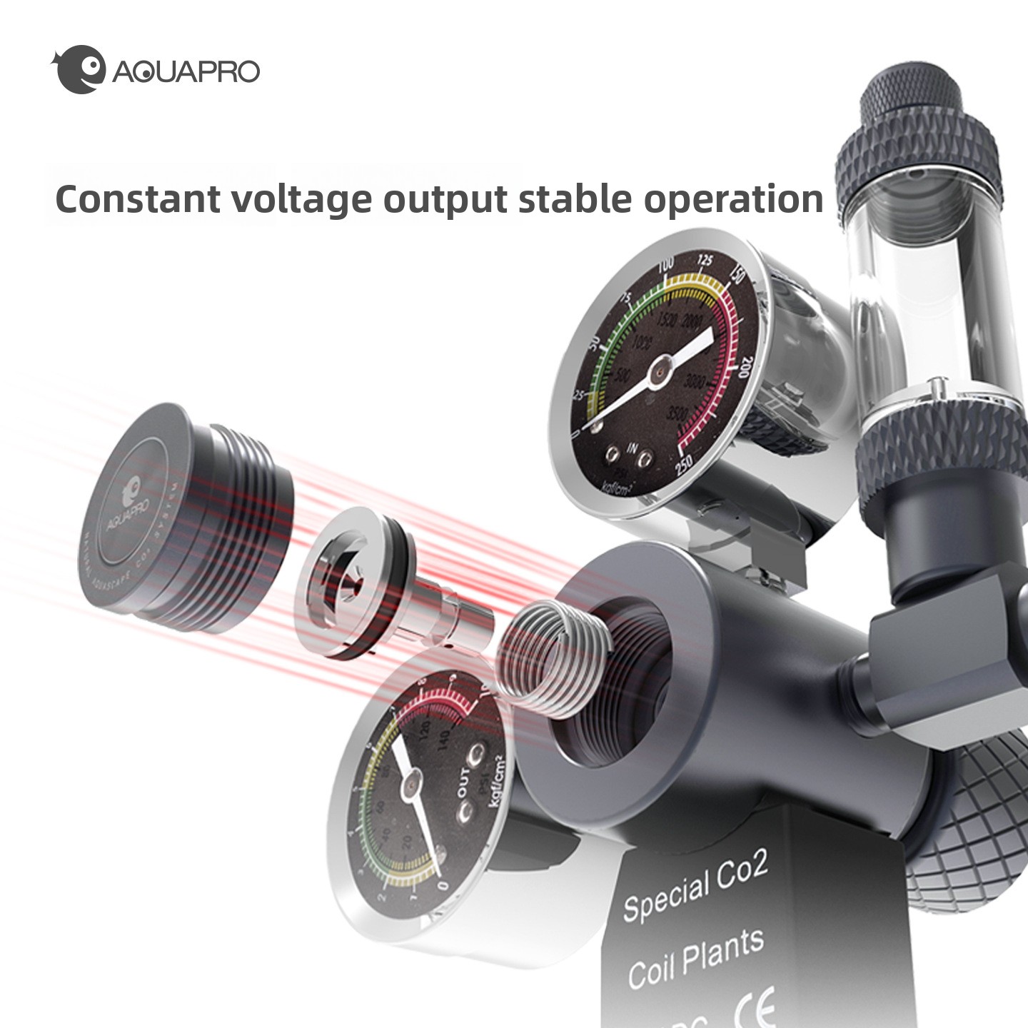 AQUAPRO Solenoid Dual Gauge CO - огляд і ціна Aquarium Plant Uk