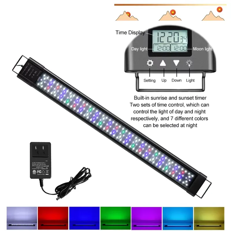 48W IP68 LED Aquarium Light fo - огляд і ціна Planted Aquarium Hours